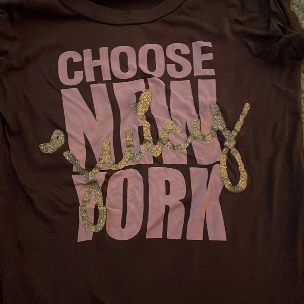 Brown/ pink shirt juicy couture